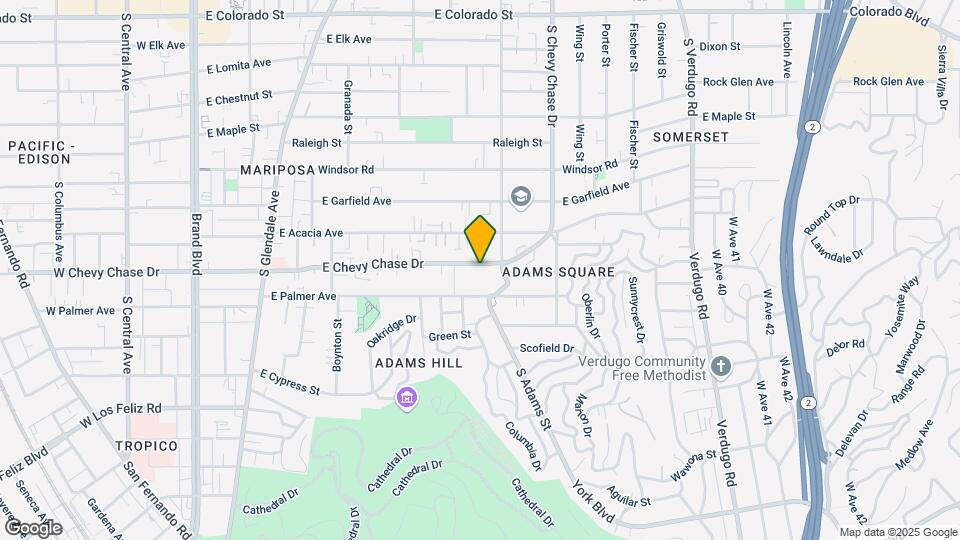 1004 E Chevy Chase Dr Map and Location Details