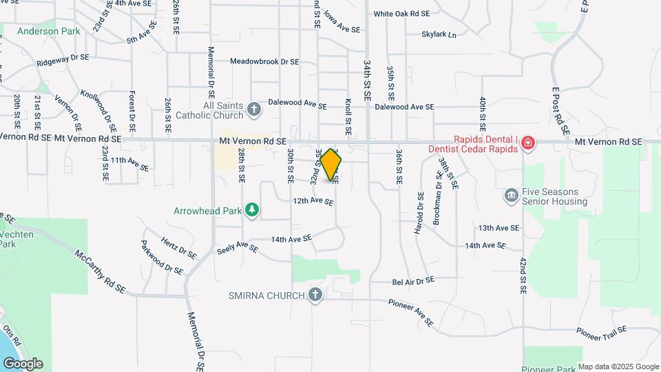 1105 33rd St SE Map and Location Details