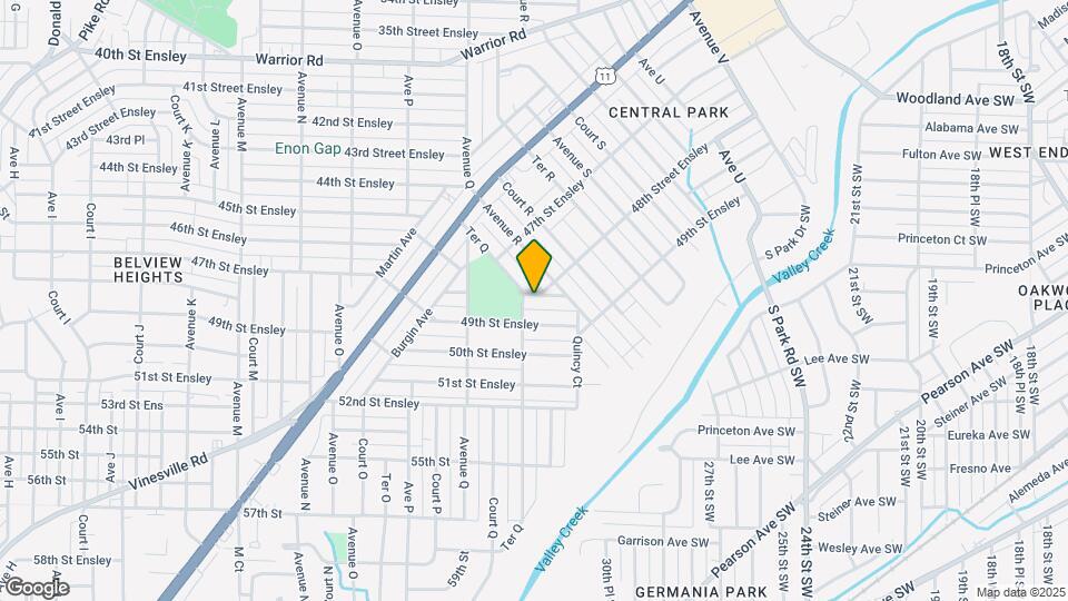 1757 48th Street Ensley Map and Location Details