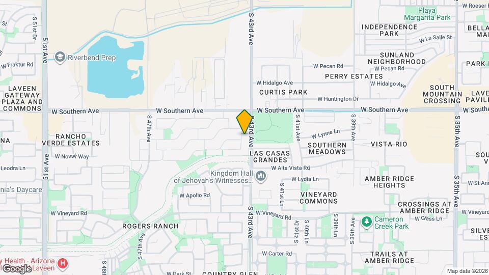 6209 S 43rd Dr Map and Location Details