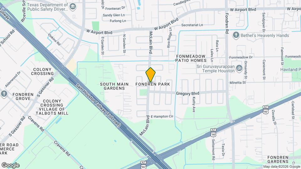 11731 McLain Blvd Map and Location Details