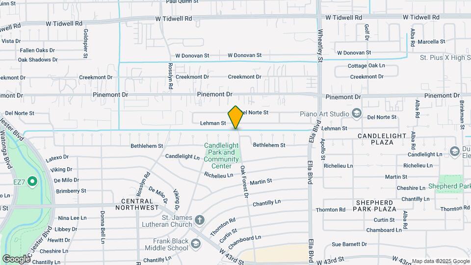 5019 Oak Forest Dr Map and Location Details