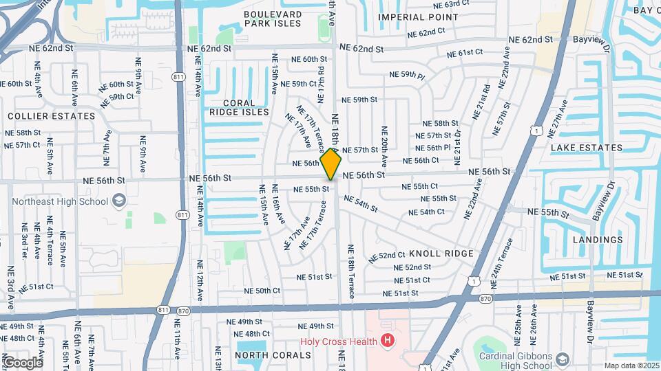 1761 NE 55th St Map and Location Details