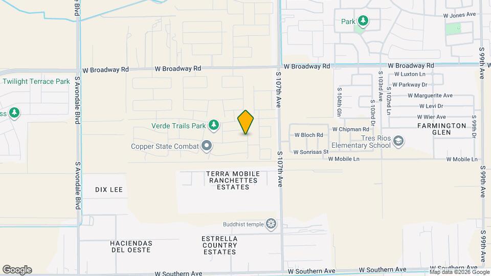 10804 W Bloch Rd Mapa y Detalles de la Ubicación