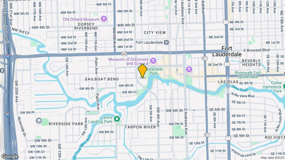 610 W Las Olas Blvd Mapa y Detalles de la Ubicación