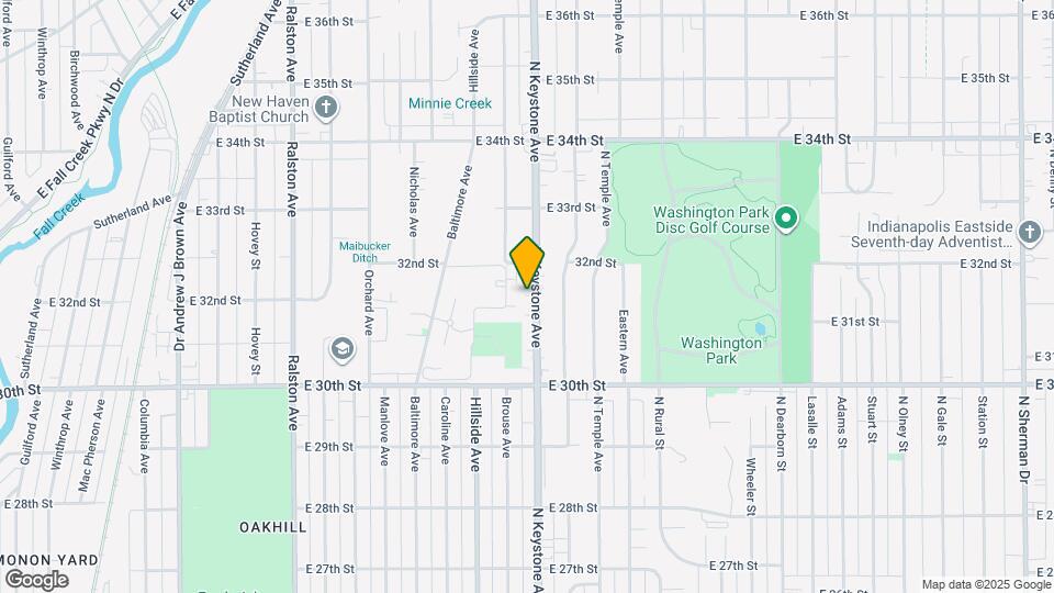 3128 N Keystone Ave Map and Location Details