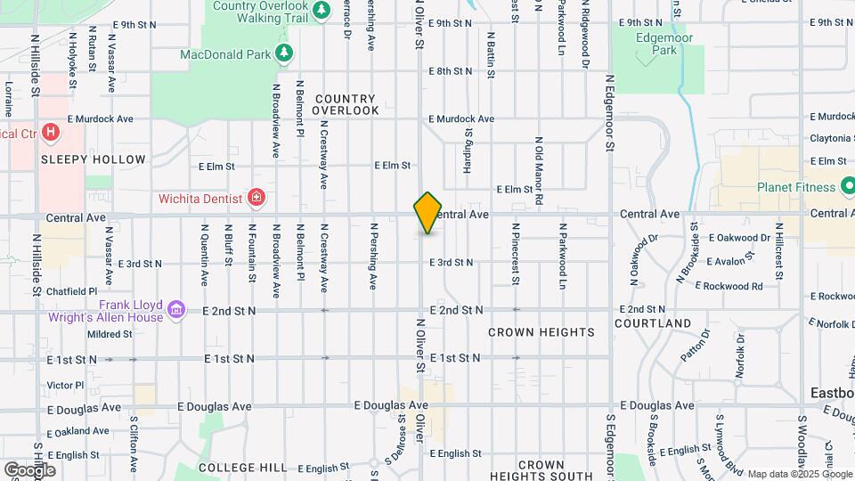 424 N Oliver St Map and Location Details