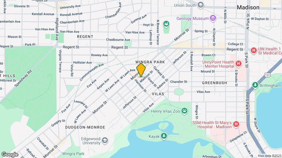 1816 Madison St, Unit #1 Map and Location Details