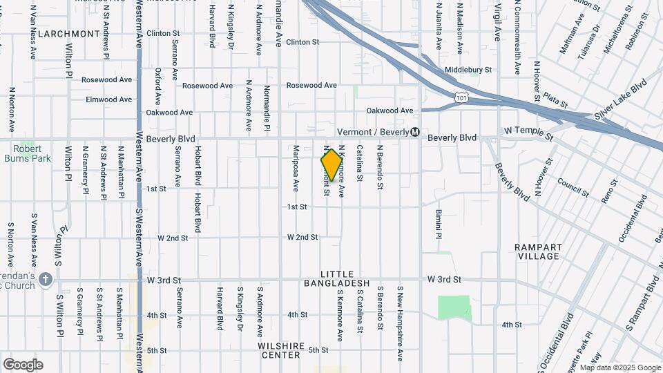 134-136 N Edgemont St Map and Location Details
