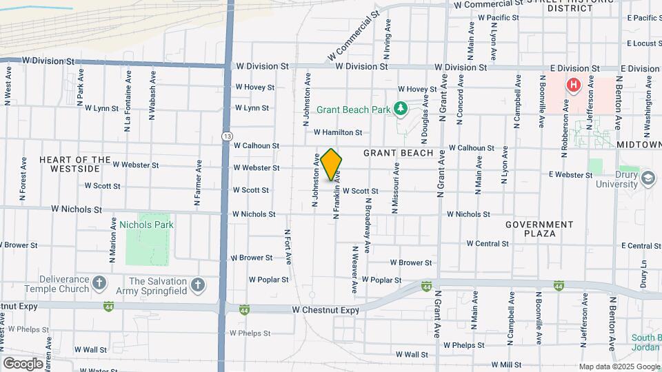 1107 W Scott St Map and Location Details