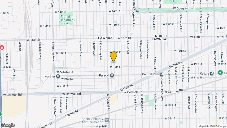 1856 S Harding Ave Map and Location Details
