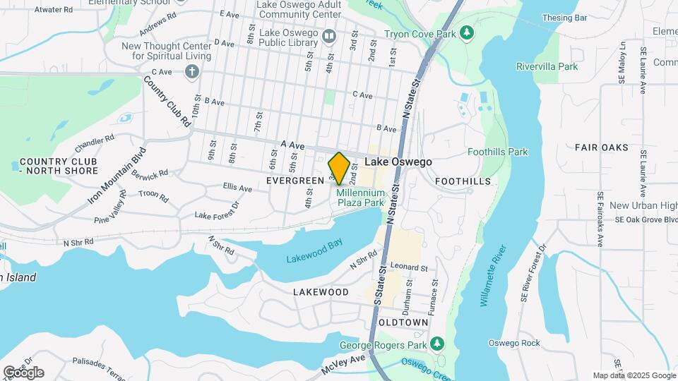 Lake Oswego Apartments Map and Location Details