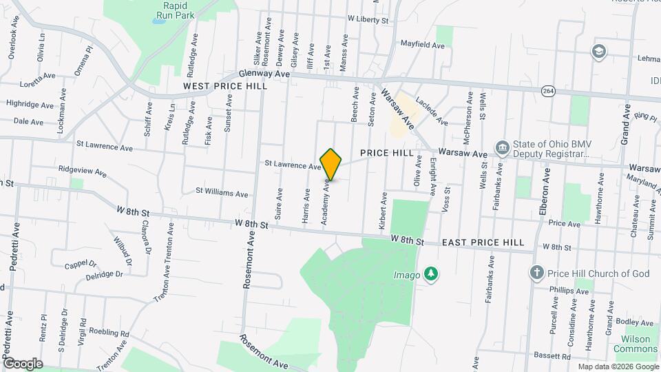 862 Academy Ave Map and Location Details