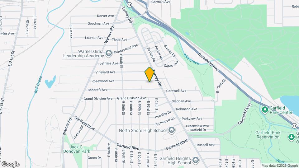 9302 Rosewood Ave Map and Location Details