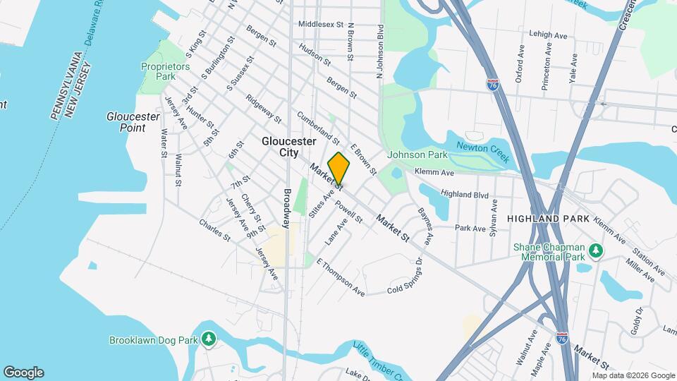 858 Market St Map and Location Details