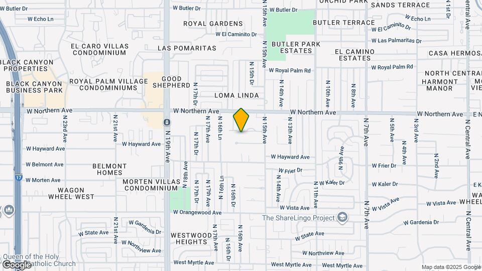 1535 W Winter Dr Map and Location Details