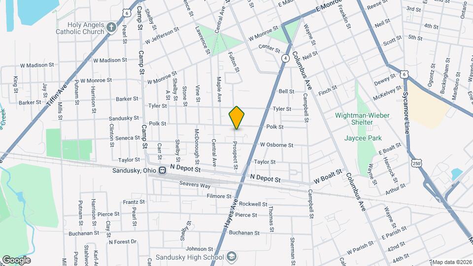 1412 Prospect St Map and Location Details