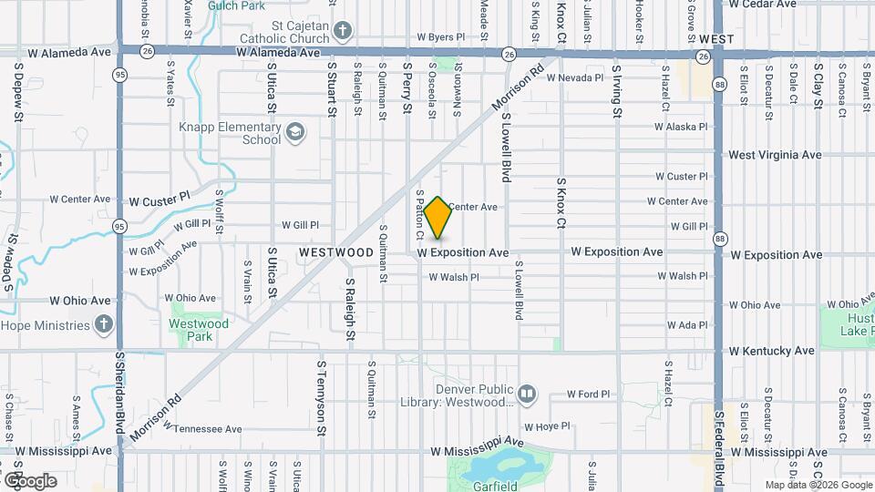 693 S Osceola St, Unit 693 Map and Location Details