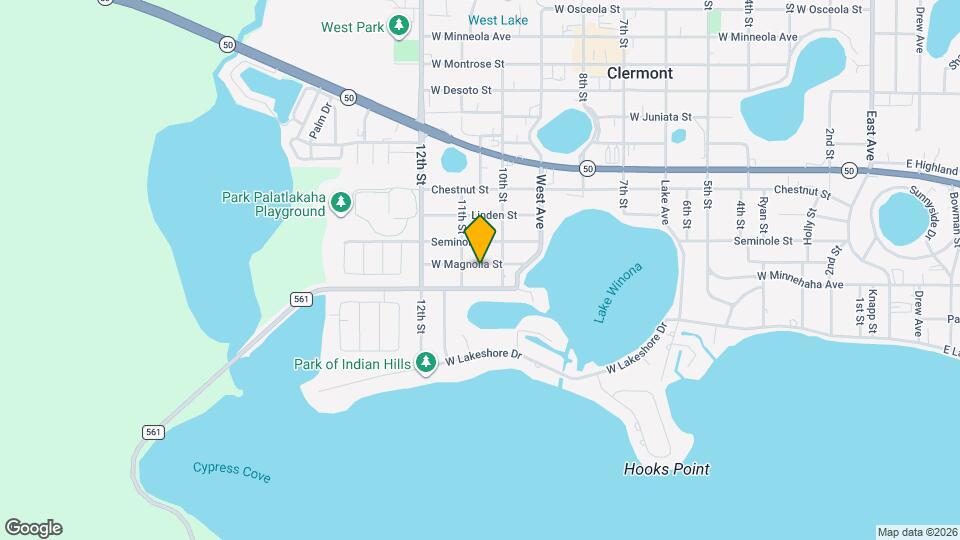 1065 W Magnolia St Mapa y Detalles de la Ubicación