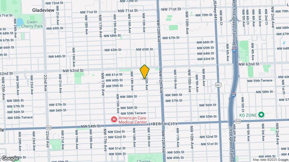 5924 NW 13th Ave Map and Location Details