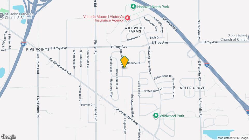 3203 Brandenburg Dr Mapa y Detalles de la Ubicación