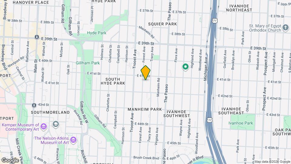 4117 Forest Ave Mapa y Detalles de la Ubicación