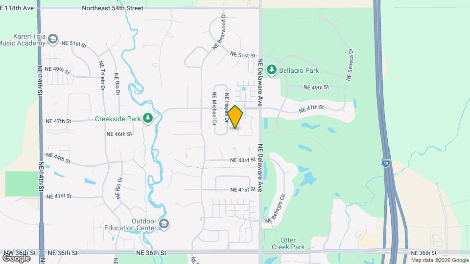 4512 NE Milligan Ln Map and Location Details