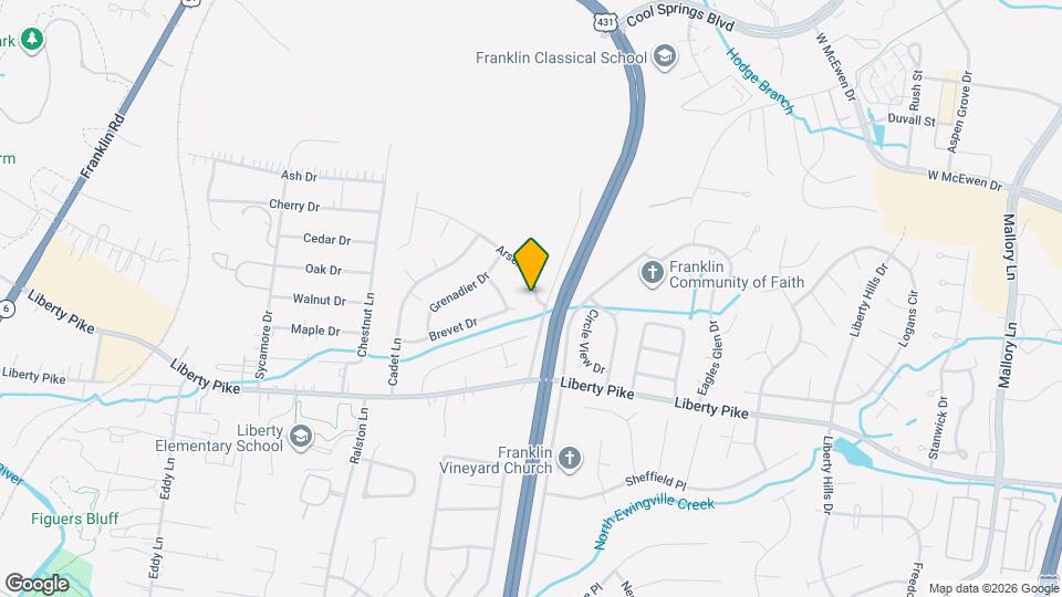 154 Arsenal Dr Map and Location Details