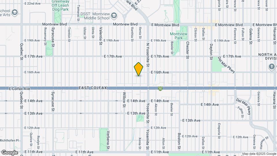 1547 Xenia St Map and Location Details