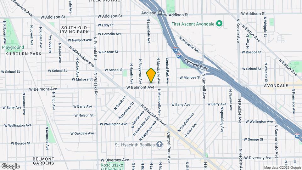 3207 N Lawndale Ave Map and Location Details
