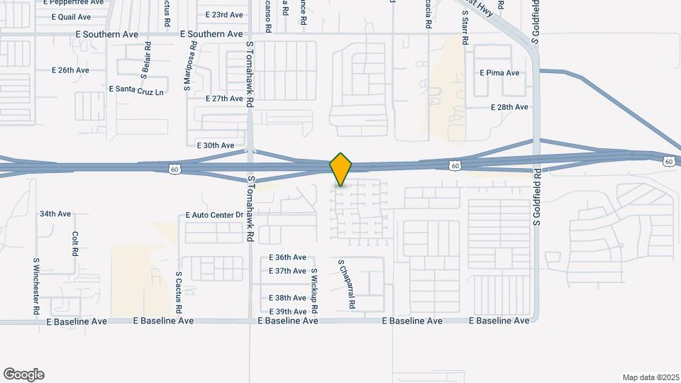 3277 S Chaparral Rd Map and Location Details
