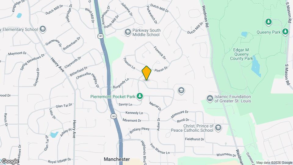 1107 Burgundy Ln Mapa y Detalles de la Ubicación