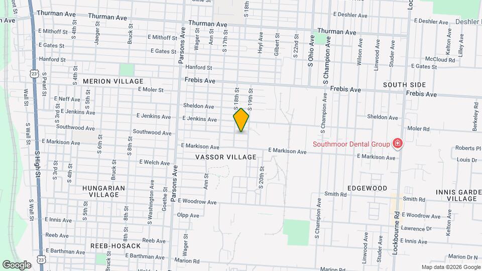 651 Southwood Ave Map and Location Details