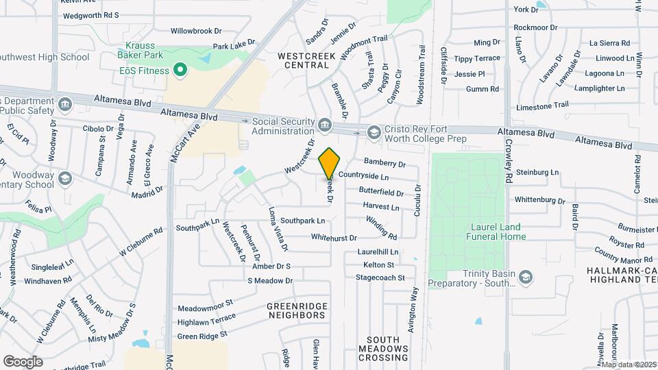 6710 S Creek Dr Map and Location Details