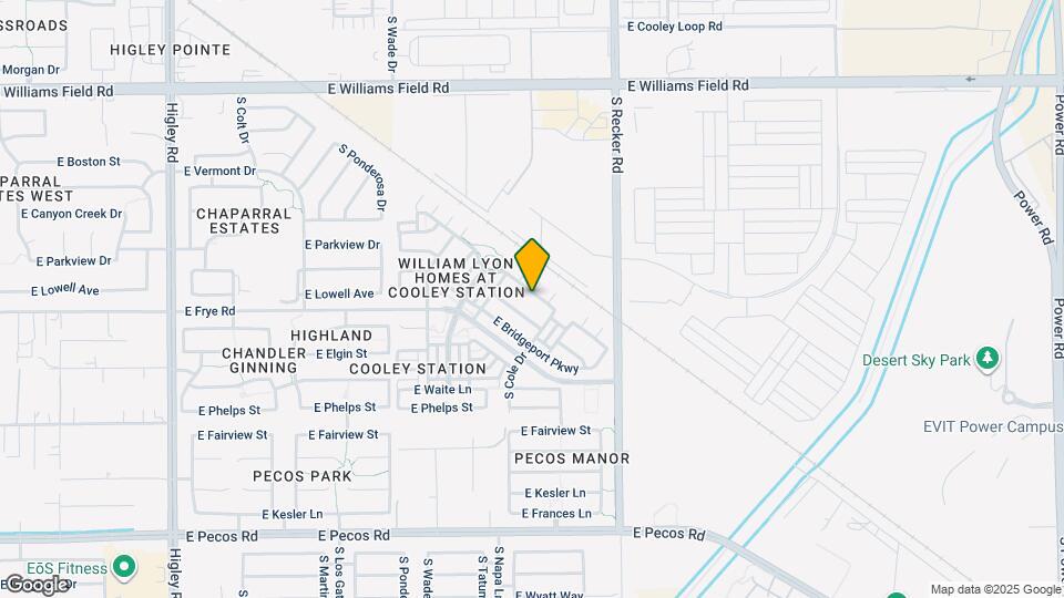 3851 E Yeager Dr Map and Location Details