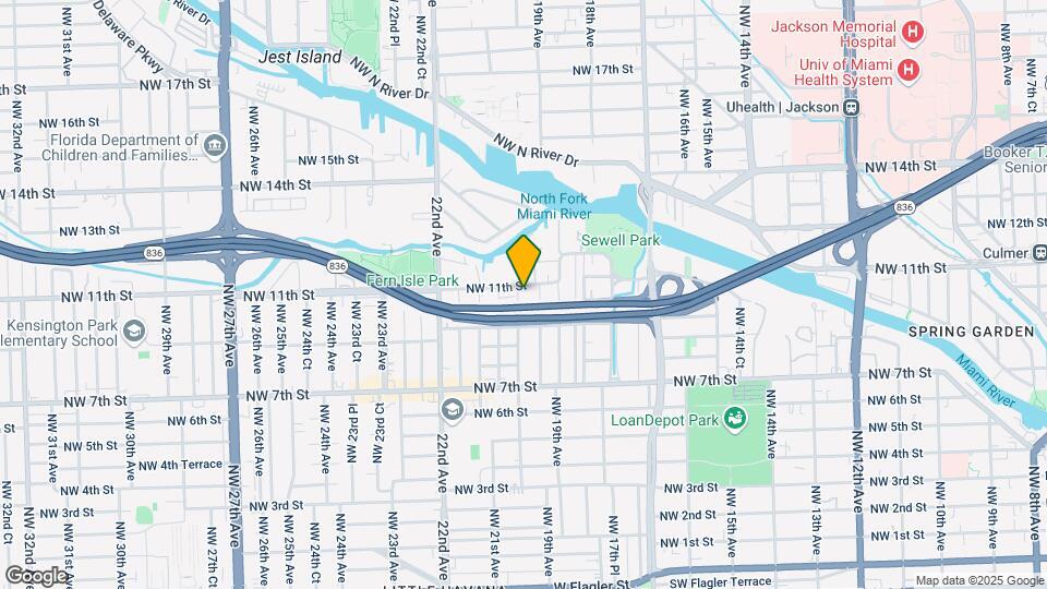 1021 NW 20th Ave Map and Location Details