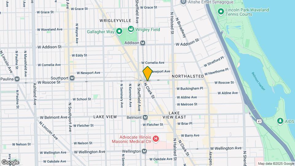 3355 N Clark St Map and Location Details