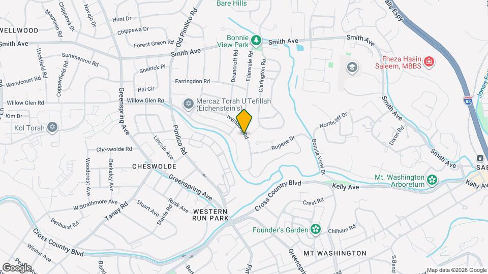 6208 Ivymount Rd Map and Location Details