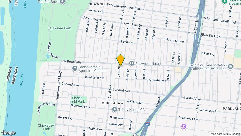 709 S 41st St Map and Location Details