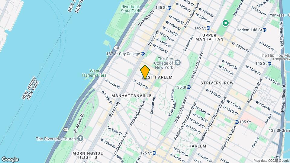 510 W 134th St Mapa y Detalles de la Ubicación
