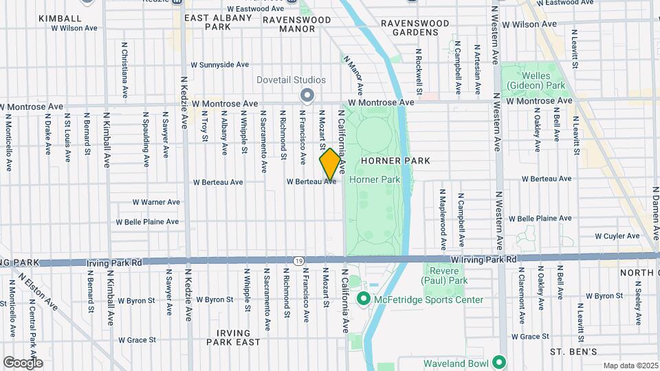 4153 N Mozart St Mapa y Detalles de la Ubicación