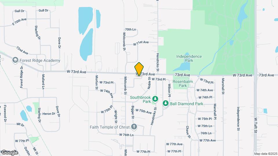 3784 W 73rd Pl Map and Location Details