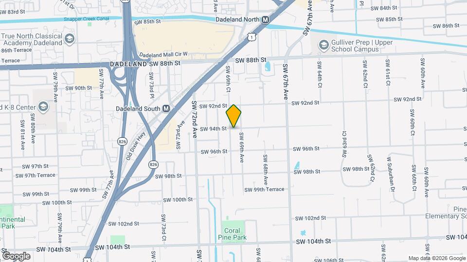 9401 SW 69th Ct Map and Location Details