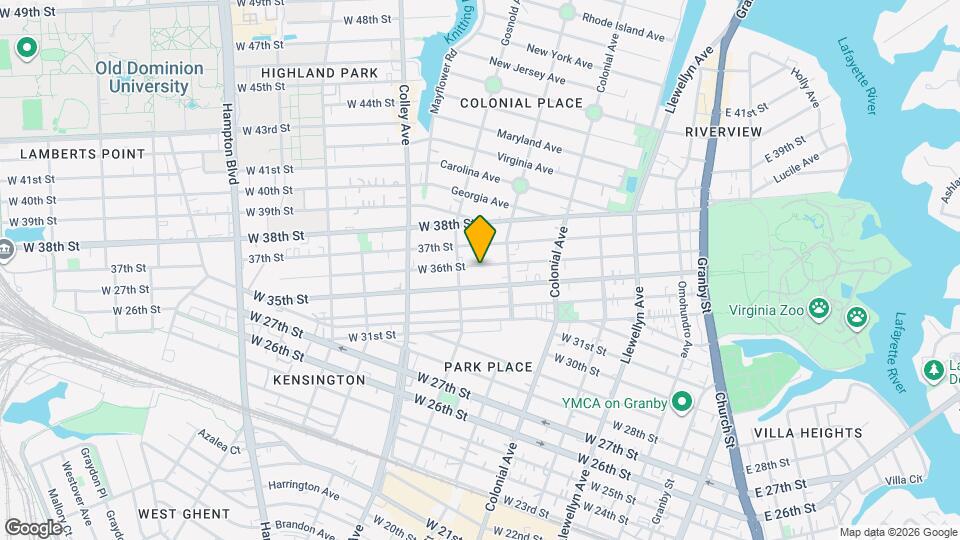 629 W 36th St Mapa y Detalles de la Ubicación
