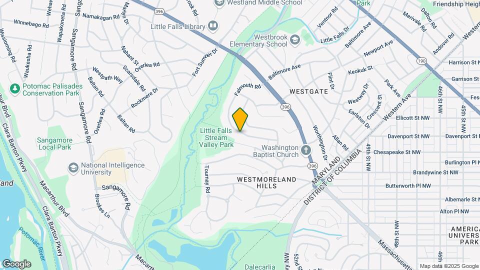 5308 Falmouth Rd Map and Location Details