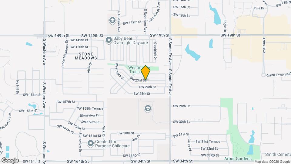1402 SW 23rd St Map and Location Details