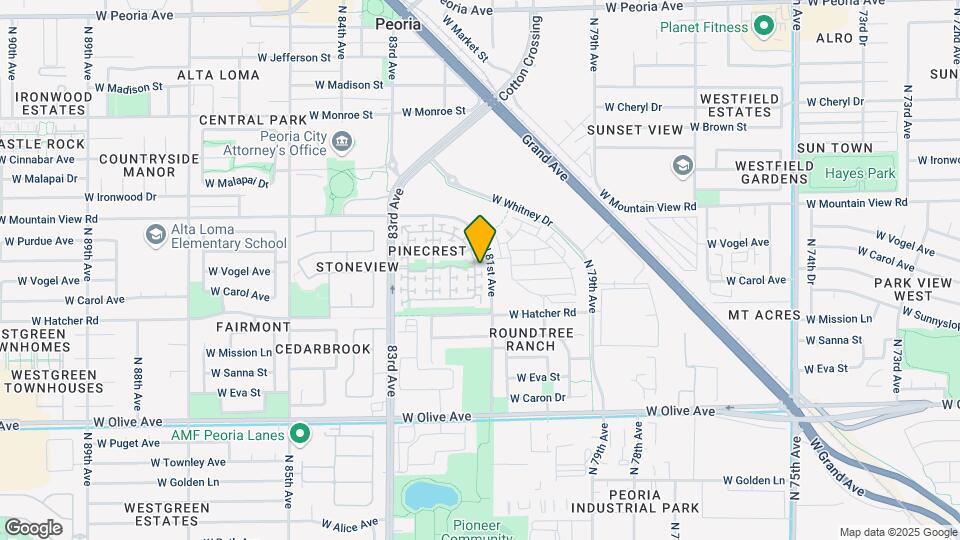 9599 N 81st Dr Map and Location Details
