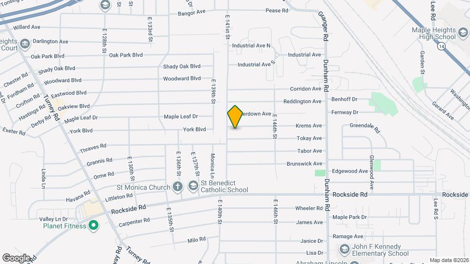 14116 Krems Ave Map and Location Details