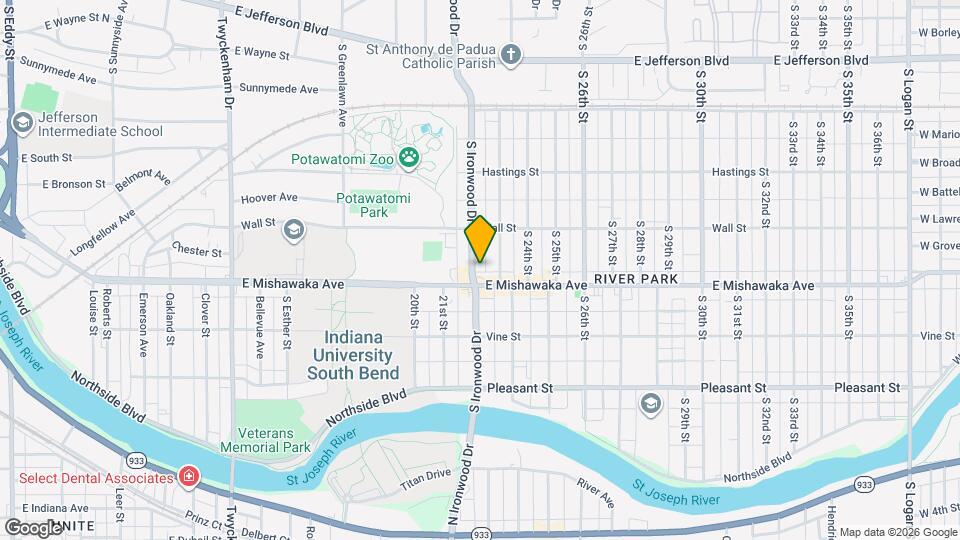 840 S Ironwood Dr Map and Location Details