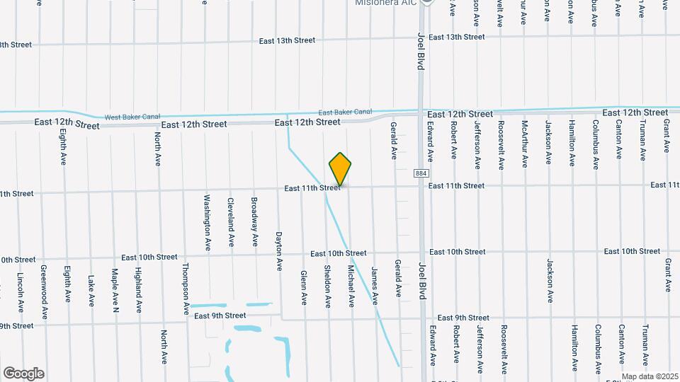 1904 East 11th Street Map and Location Details